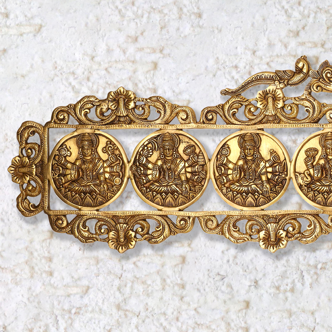 Brass Ashtalakshmi Wall hanging  (11 Inch) Vedansh Craft