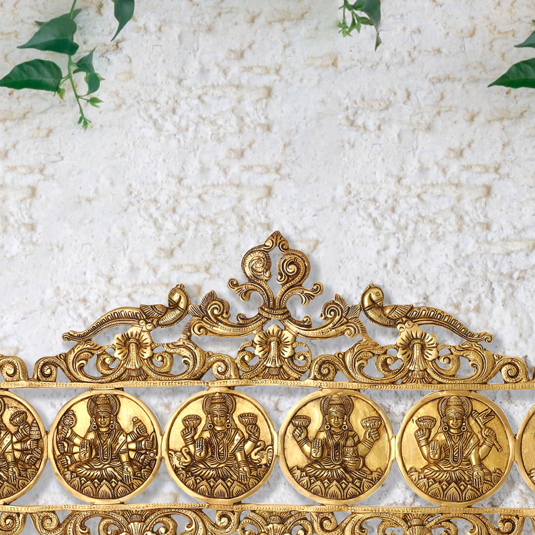 Brass Ashtalakshmi Wall hanging  (11 Inch) Vedansh Craft