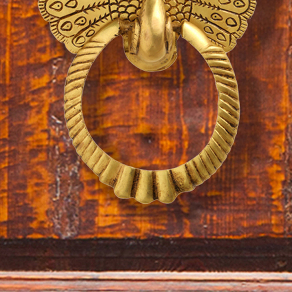 Brass Peacock Door Knocker (8 Inch) Vedansh Craft