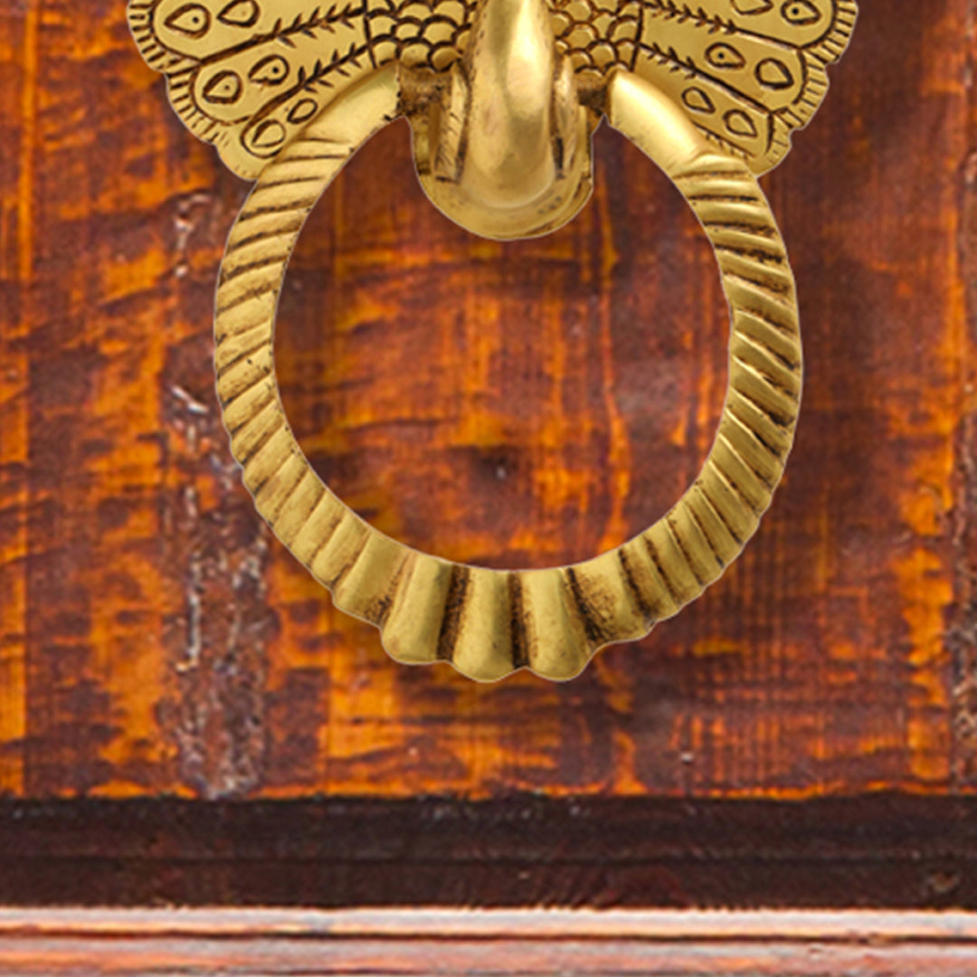 Brass Peacock Door Knocker (8 Inch) Vedansh Craft
