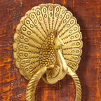 Brass Peacock Door Knocker (8 Inch) Vedansh Craft