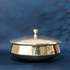 Brass Handi/Lagan With Lid (8.5 Inch) Vedansh Craft