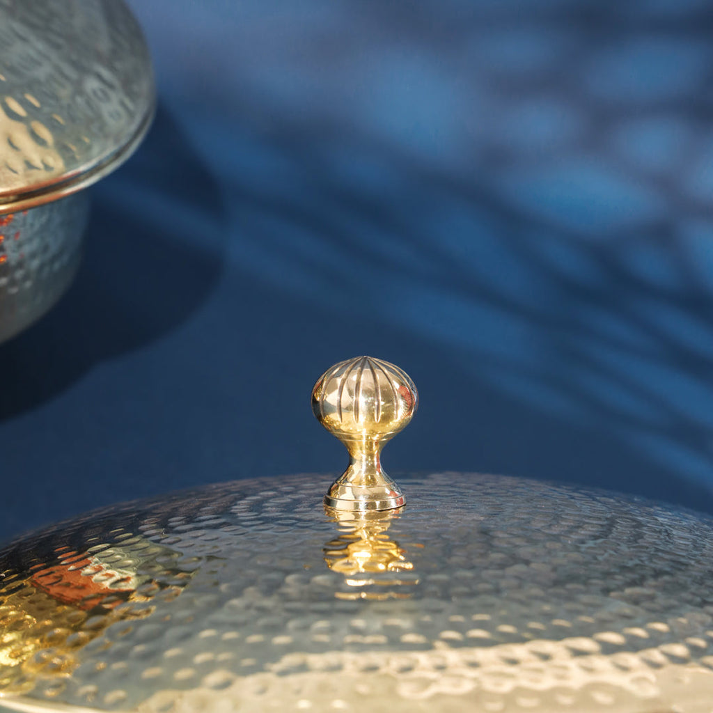 Brass Handi/Lagan With Lid (8.5 Inch) Vedansh Craft
