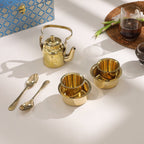 Brass Tea Pot And Davara Set Corporate/Gift Hamper Vedansh Craft