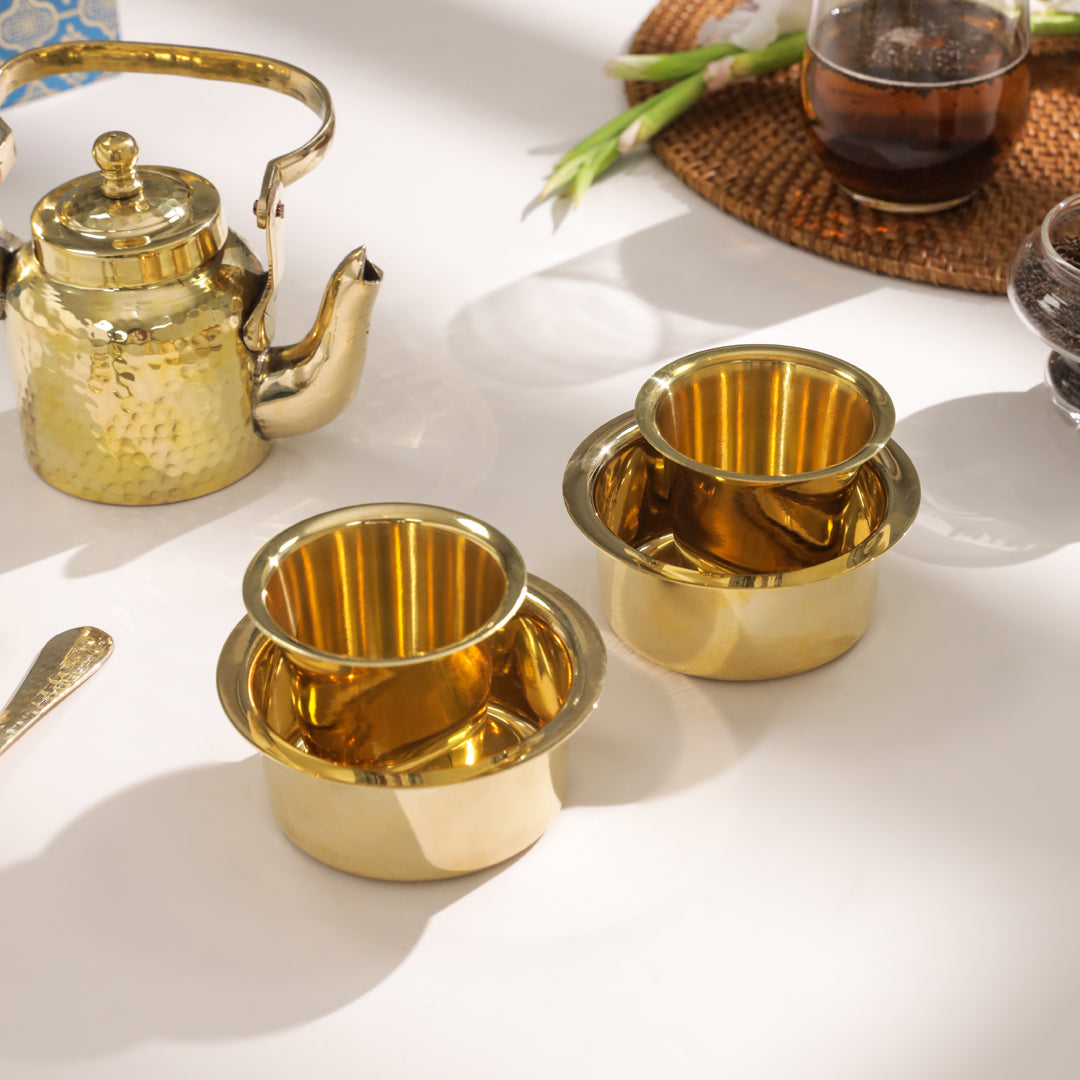 Brass Tea Pot And Davara Set Corporate/Gift Hamper Vedansh Craft