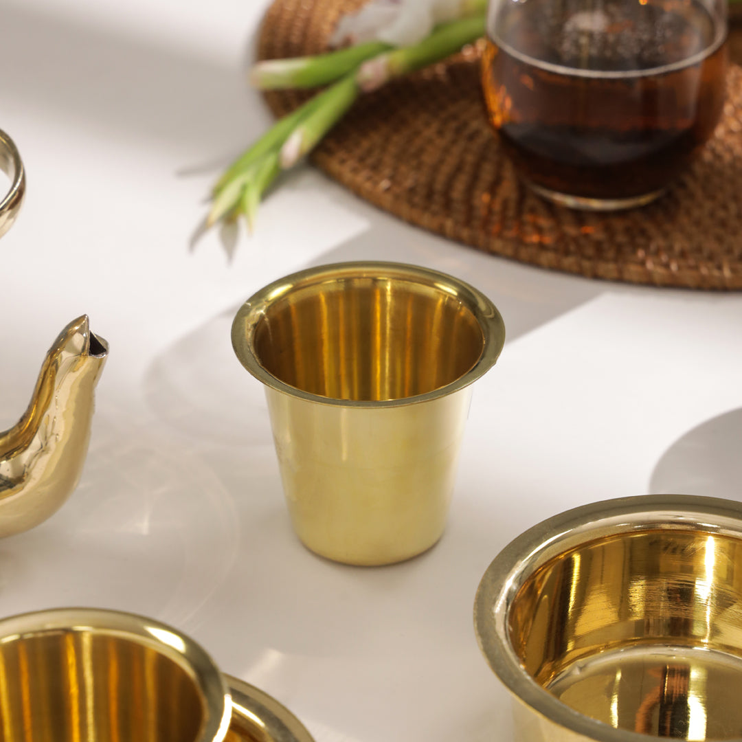 Brass Tea Pot And Davara Set Corporate/Gift Hamper Vedansh Craft