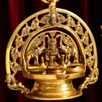 Brass Goddess Gaja Lakshmi Hanging Diya (38 Inch) Vedansh Craft