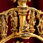 Brass Superfine Dashavatara / Vishnu Avatar Wall Hanging Lamp (46.5 Inch) Vedansh Craft
