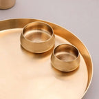 Brass Matt Thali/Dinner Set (2 Kg) Vedansh Craft