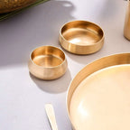 Brass Matt Thali/Dinner Set (2 Kg) Vedansh Craft
