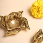 Brass Swastik Oil Diya Set (0.8 Inch) Vedansh Craft