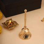 Brass Diya & Handbell Pooja Gift Hamper Vedansh Craft