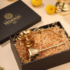 Brass Diya & Handbell Pooja Gift Hamper Vedansh Craft