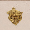 Brass Vishnu Lakshmi And Krishna Wall Hanging (9.5 Inch) Vedansh Craft