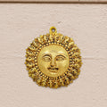 Brass Sun Face Wall Hanging (6.5 Inch) Vedansh Craft