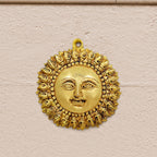 Brass Sun Face Wall Hanging (6.5 Inch) Vedansh Craft