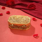 Brass Flower Kumkum Box (1.8 Inch) Vedansh Craft