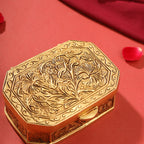 Brass Flower Kumkum Box (1.8 Inch) Vedansh Craft