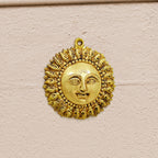 Brass Sun Face Wall Hanging (6.5 Inch) Vedansh Craft