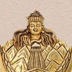 Brass Wall Art – Lord Shiva with Kedarnath Temple and Mountain Motif (8 Inch) Vedansh Craft