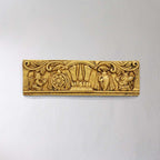 Divine Brass Wall Hanging – Shankh Chakra Namah with Hanuman & Garuda (9 Inch) Vedansh Craft