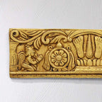 Divine Brass Wall Hanging – Shankh Chakra Namah with Hanuman & Garuda (9 Inch) Vedansh Craft