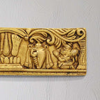 Divine Brass Wall Hanging – Shankh Chakra Namah with Hanuman & Garuda (9 Inch) Vedansh Craft