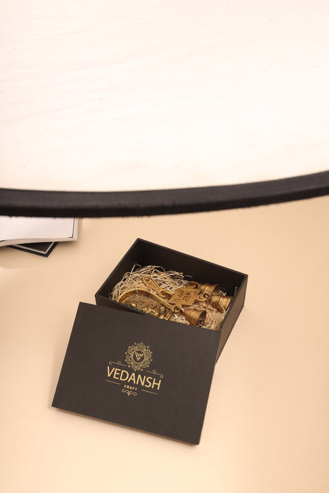 Brass Durga face & Swastik bell Festive Gift Hamper Vedansh Craft