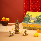 Brass Krishna With Cow Festive/Gift Hamper Vedansh Craft
