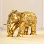 Brass Elephant Royal Statue (15 Inch) Vedansh Craft