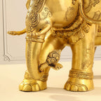 Brass Elephant Royal Statue (15 Inch) Vedansh Craft