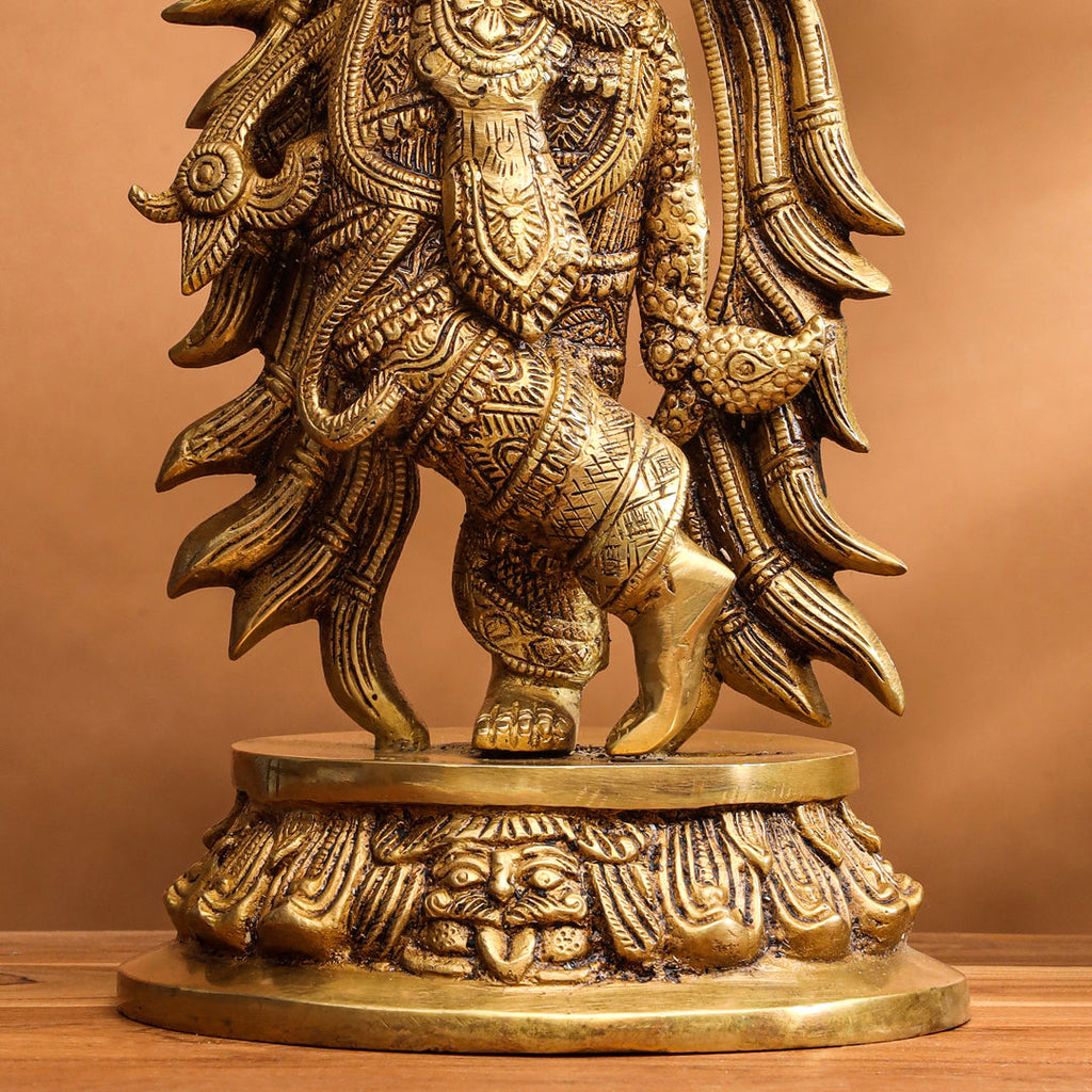 Brass Standing Krishna Idol (13 Inch) Vedansh Craft