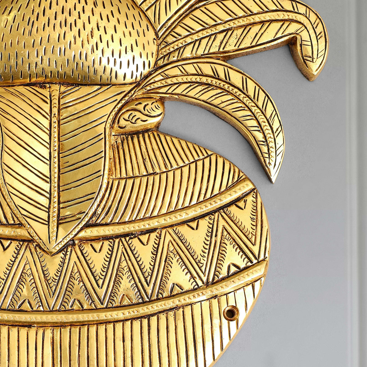 Brass Mangal Kalash Wall Hanging (9.5 Inch) Vedansh Craft