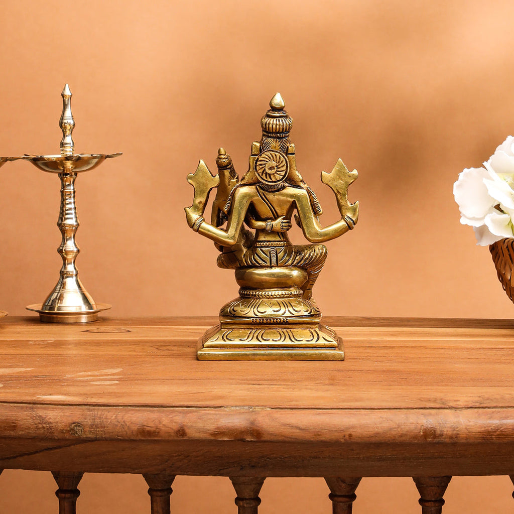 Brass Superfine Sitting Varaha Lakshmi Idol (6 Inch) Vedansh Craft