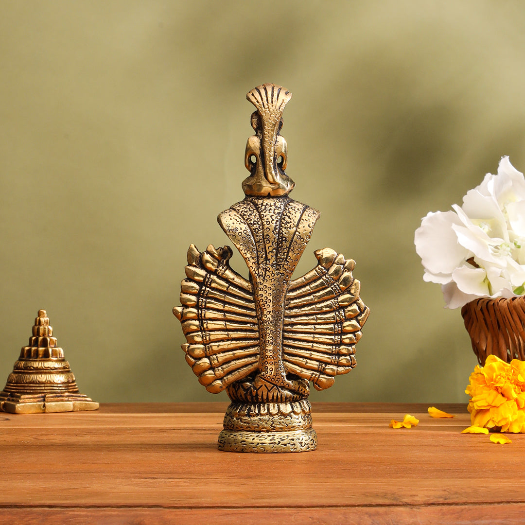 Brass Goddess Padmavati Idol (6.2 Inch) Vedansh Craft