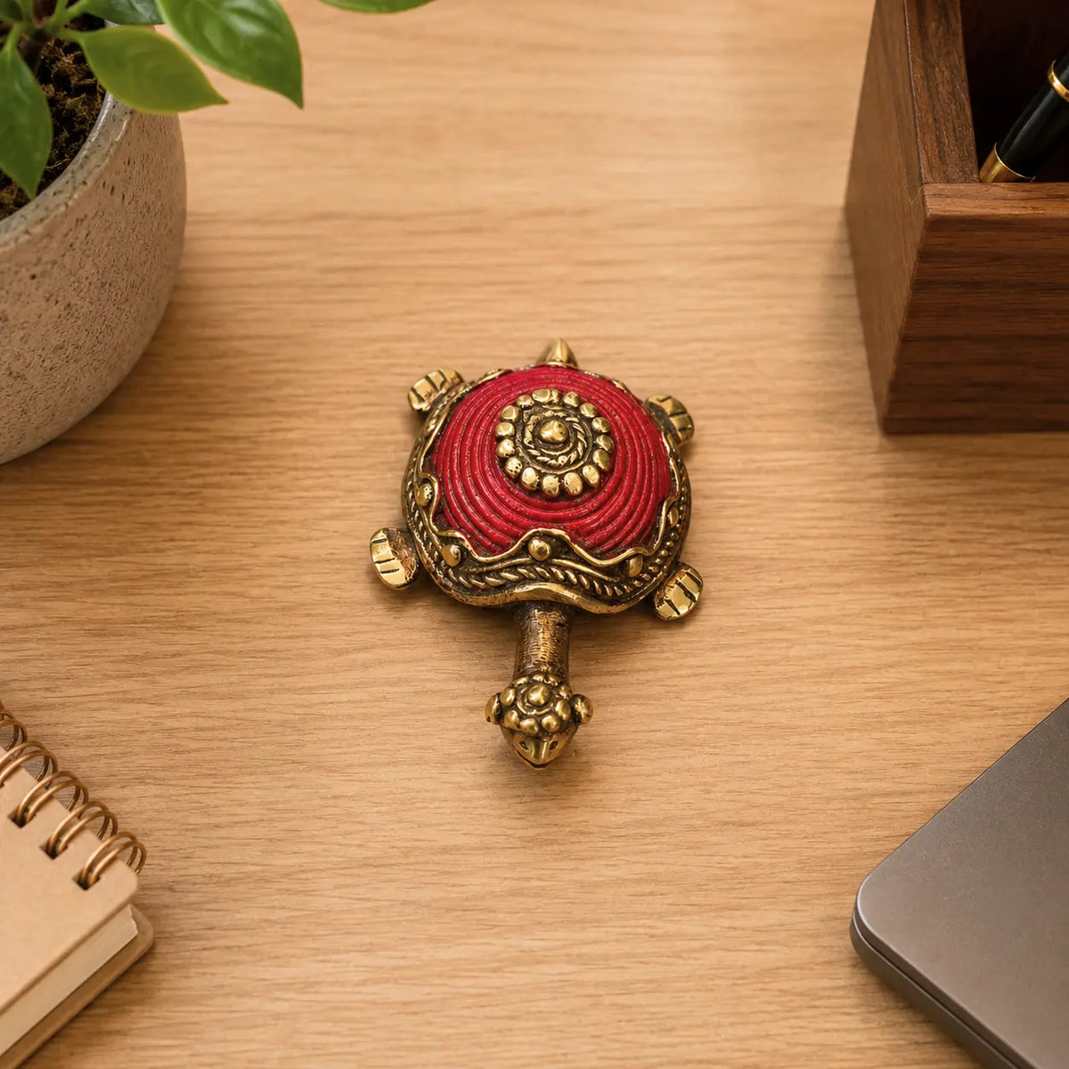 Brass Dhokra Tortoise Vastu/Feng Shui Vedansh Craft