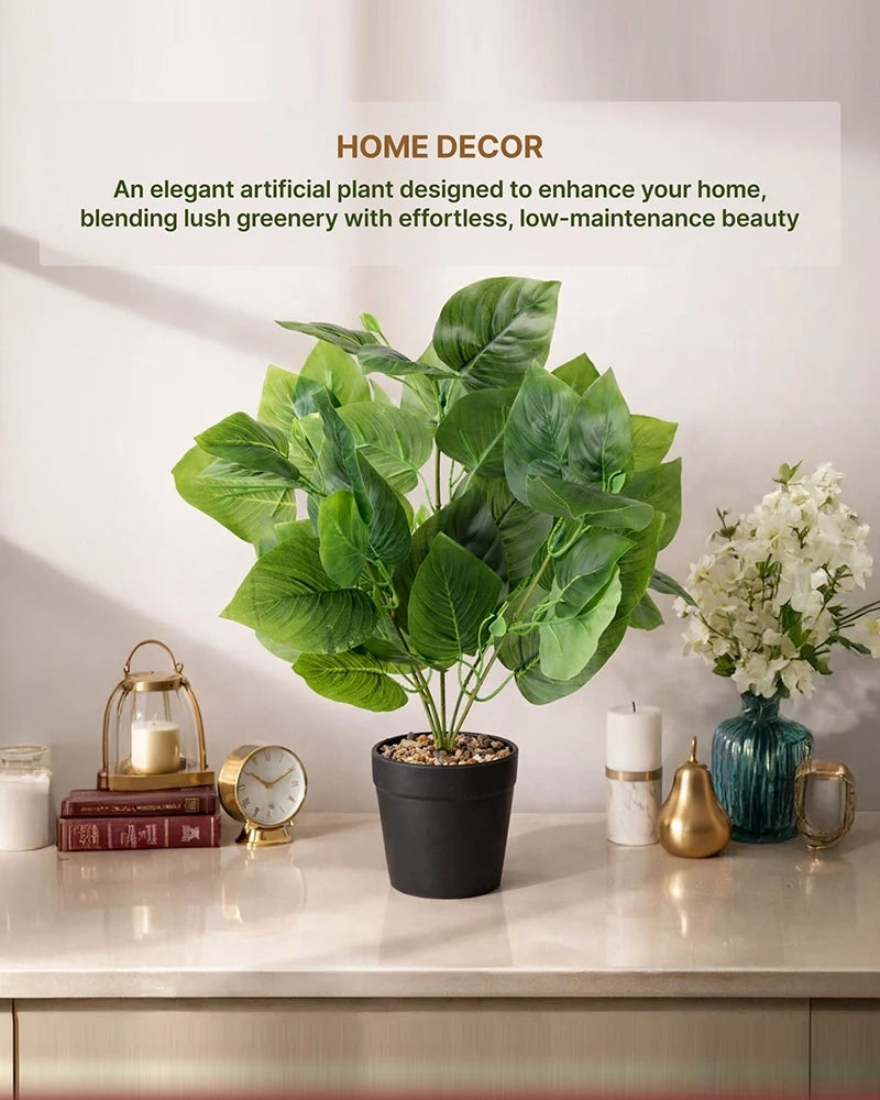 Artificial Plant with Pot Indoor Decorative Green Plant