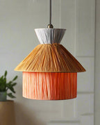 Handmade Raffia Ceiling Light for Balcony and Hall