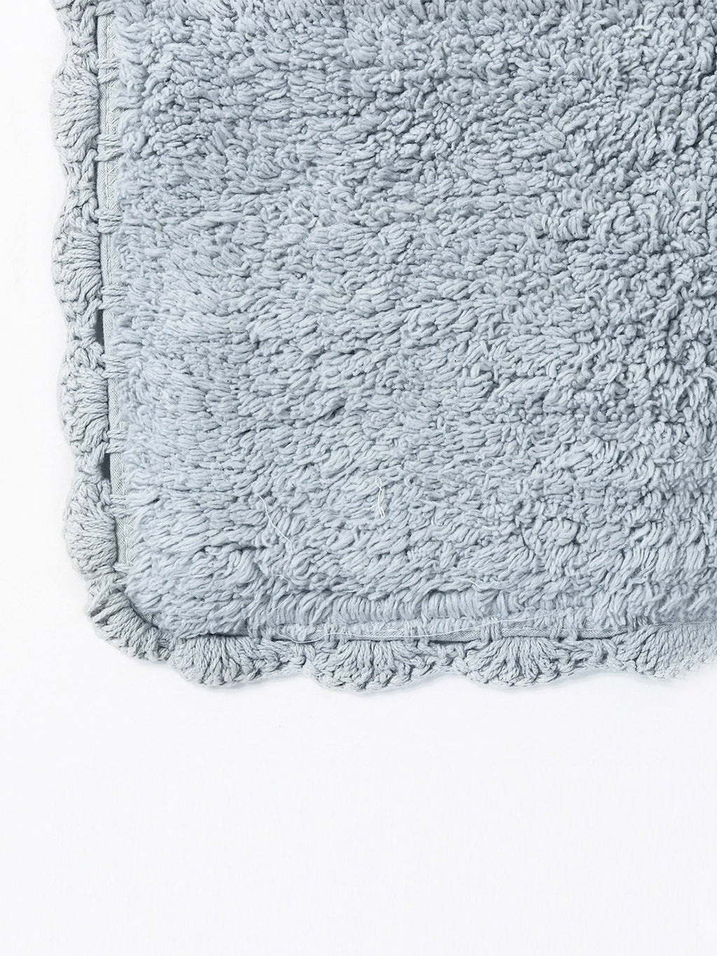 Handloom Cotton Rectangular Bath Mat For Bathroom