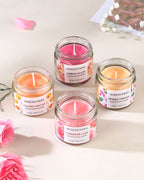 Set of 4 Scented Aroma Candles, 60gm Each with 8–10 Hour Burn for Decorative Fragrance and Gifting