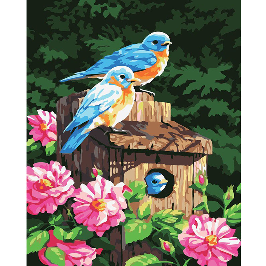 Bluebirds DIY Kit Painting By Numbers Nestasia