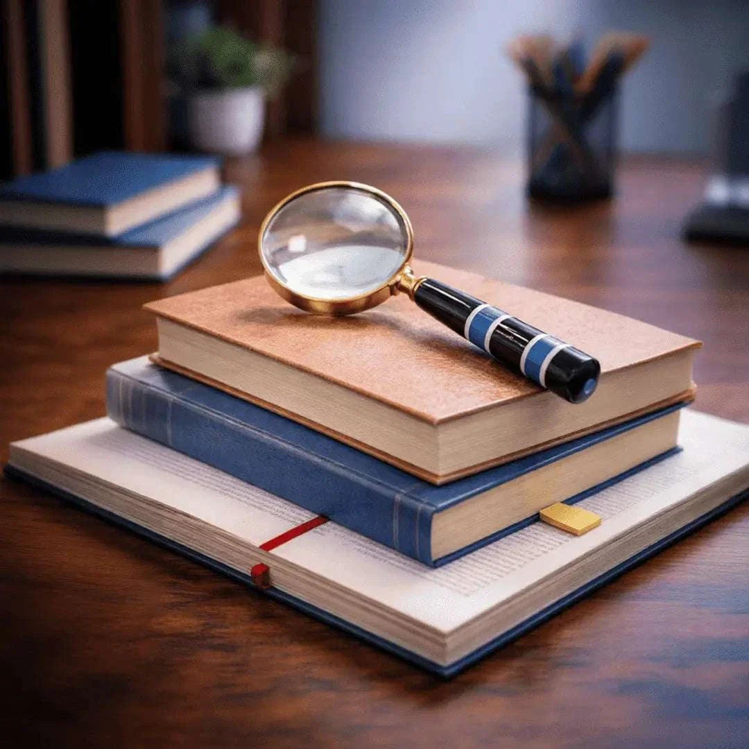 Brass Magnifying Glass With Wooden Handle Vedansh Craft