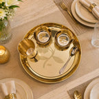 Brass Floral Thali/Dinner Set (990 Gram) Vedansh Craft