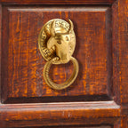 Brass Cow Face Door Knocker (6.5 Inch) Vedansh Craft