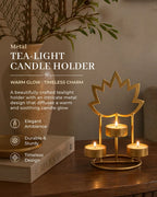 Lotus Shaped Metal Candle Holder Lights for Home Decor