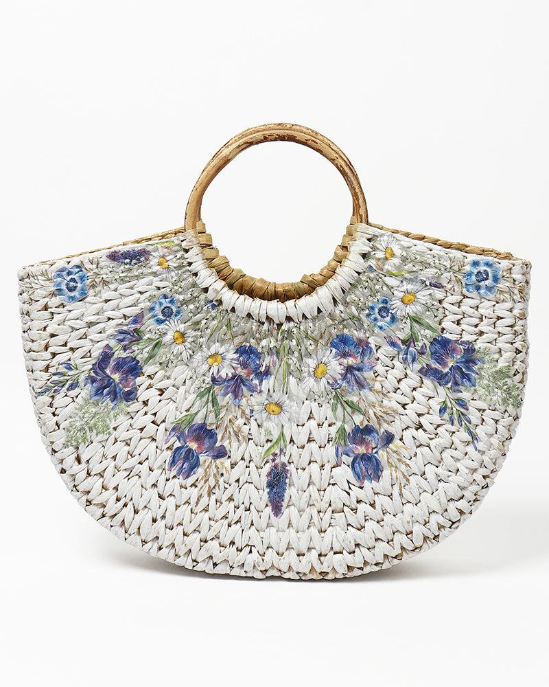 Handmade Seagrass Beach Tote & Shopping Bag