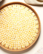 Rattan Decorative Tray for Serving, Gifting, and Home Display