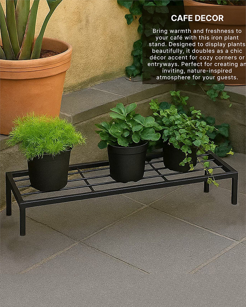 Set of 4 Metal Plant Pot Stands for Indoor and Outdoor Use, Durable Garden Plant Holder