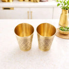 Brass Handcrafted Glass Pair Vedansh Craft