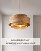 Natural Bamboo Hanging Light for Sustainable and Stylish Home Lighting